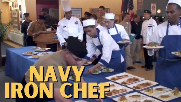 Let's watch a Navy cooking competition! 