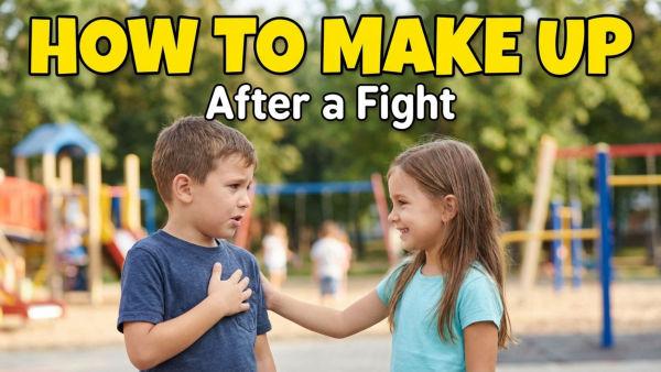 Learn how to calm down, apologize properly, and be friends again after a fight!