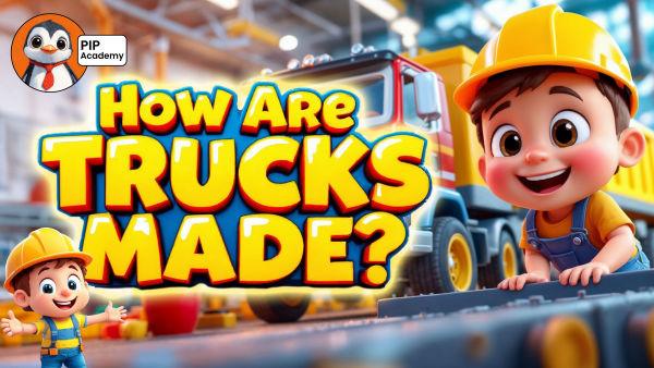 Discover how big trucks are built in factories! 🚚🏭