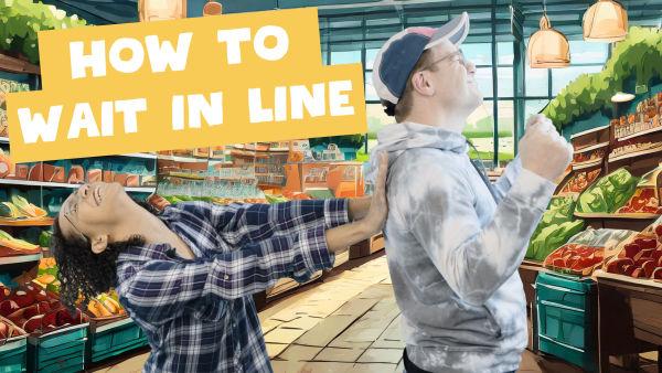 Let's learn how to wait in lines.