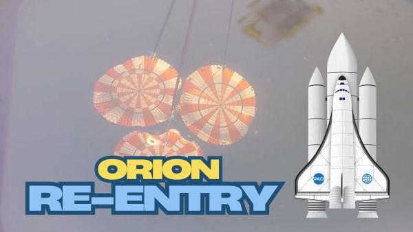 Let's watch as a space craft returns to earth from space!! 